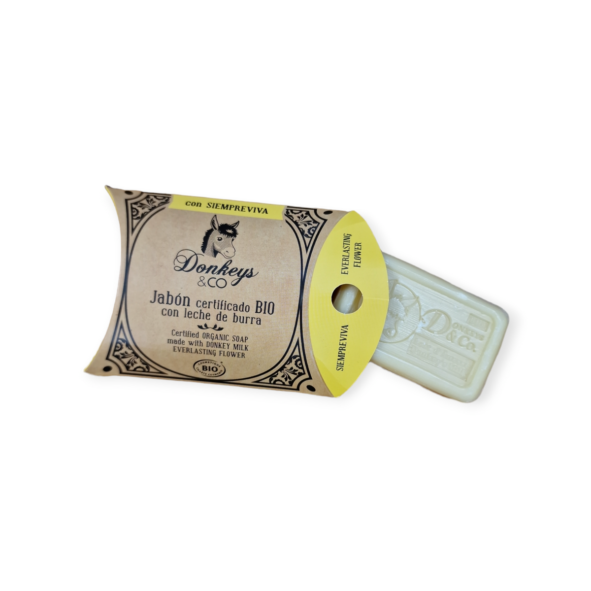 JABÓN LECHE BURRA CON SIEMPREVIVA 100GR