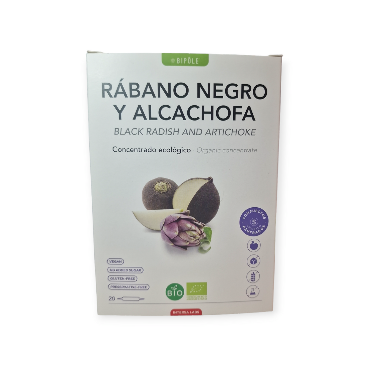 RÁBANO NEGRO Y ALCACHOFA · Sin conservantes