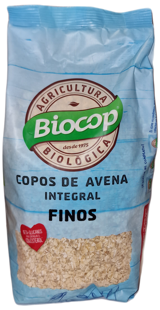 Copos de avena integral finos