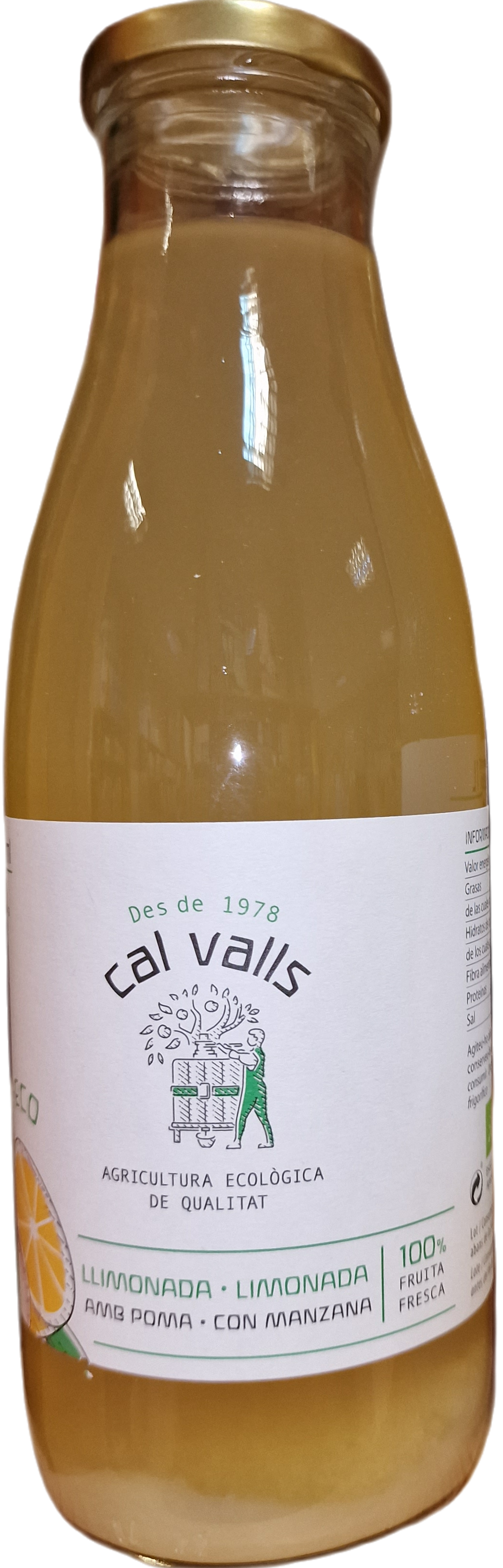 Limonada con manzana ecólogico (envase de cristal) 750 ml