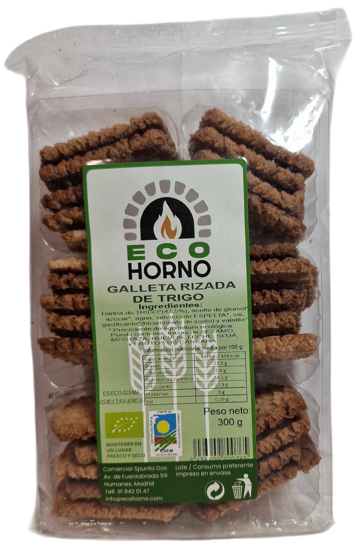 Galletas rizada de trigo 300gr