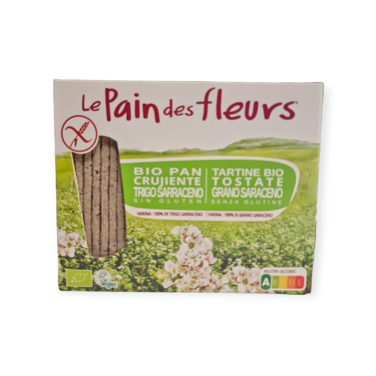Bio pan crujiente de trigo sarraceno (Le pain des fleurs)