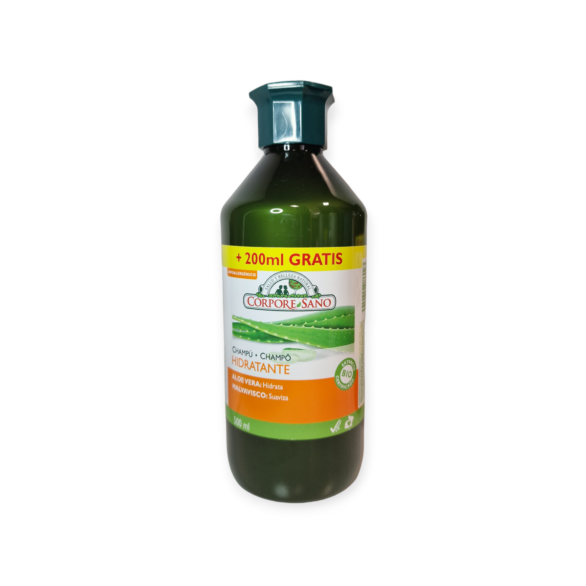 CHAMPU AHORRO HIDRATANTE aloe vera-malva 300ml+200ml