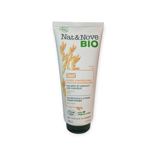 NAT&NOVE BIO ACONDICIONADOR 2 EN 1 CABELLO SECO 200 ML