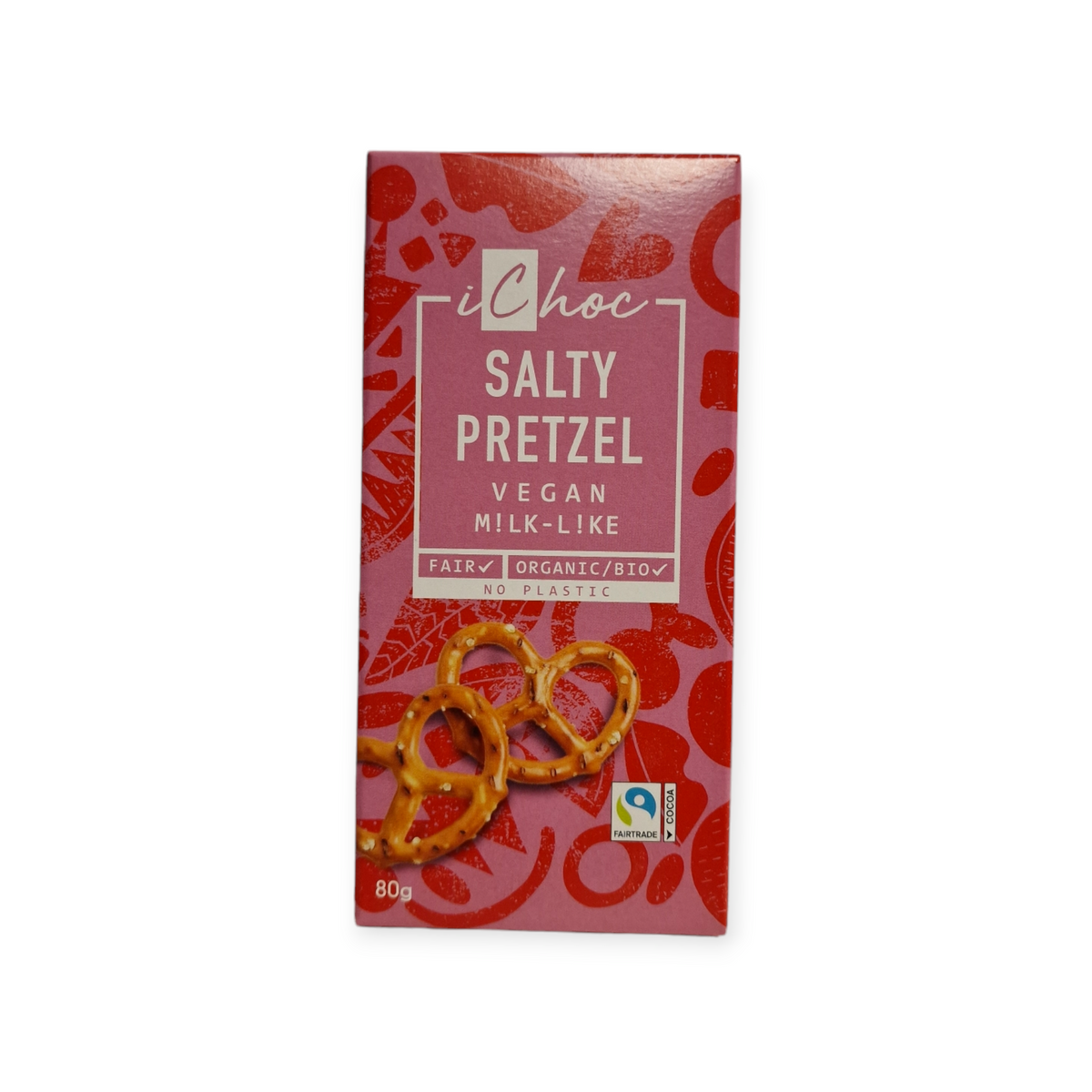 Chocolate vegano BIO con trozos de pretzel