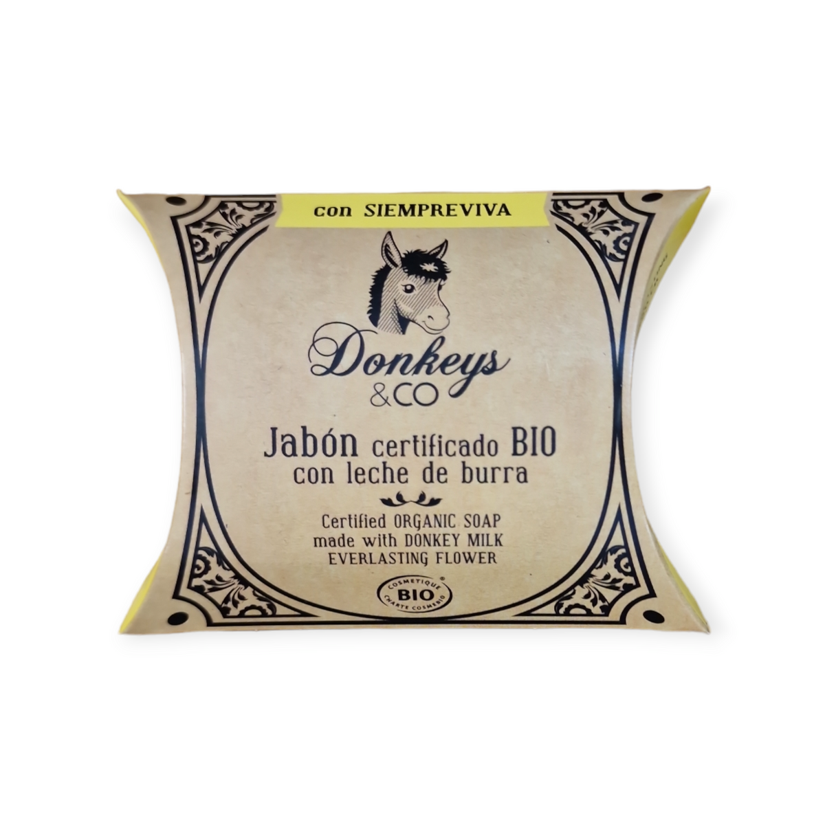 JABÓN LECHE BURRA CON SIEMPREVIVA 100GR