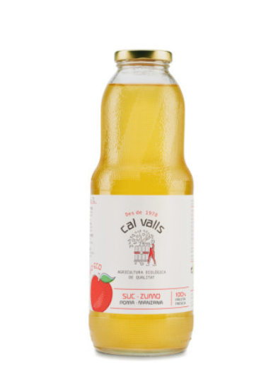 Zumo de manzana ecológico (envase de cristal) 1 litro